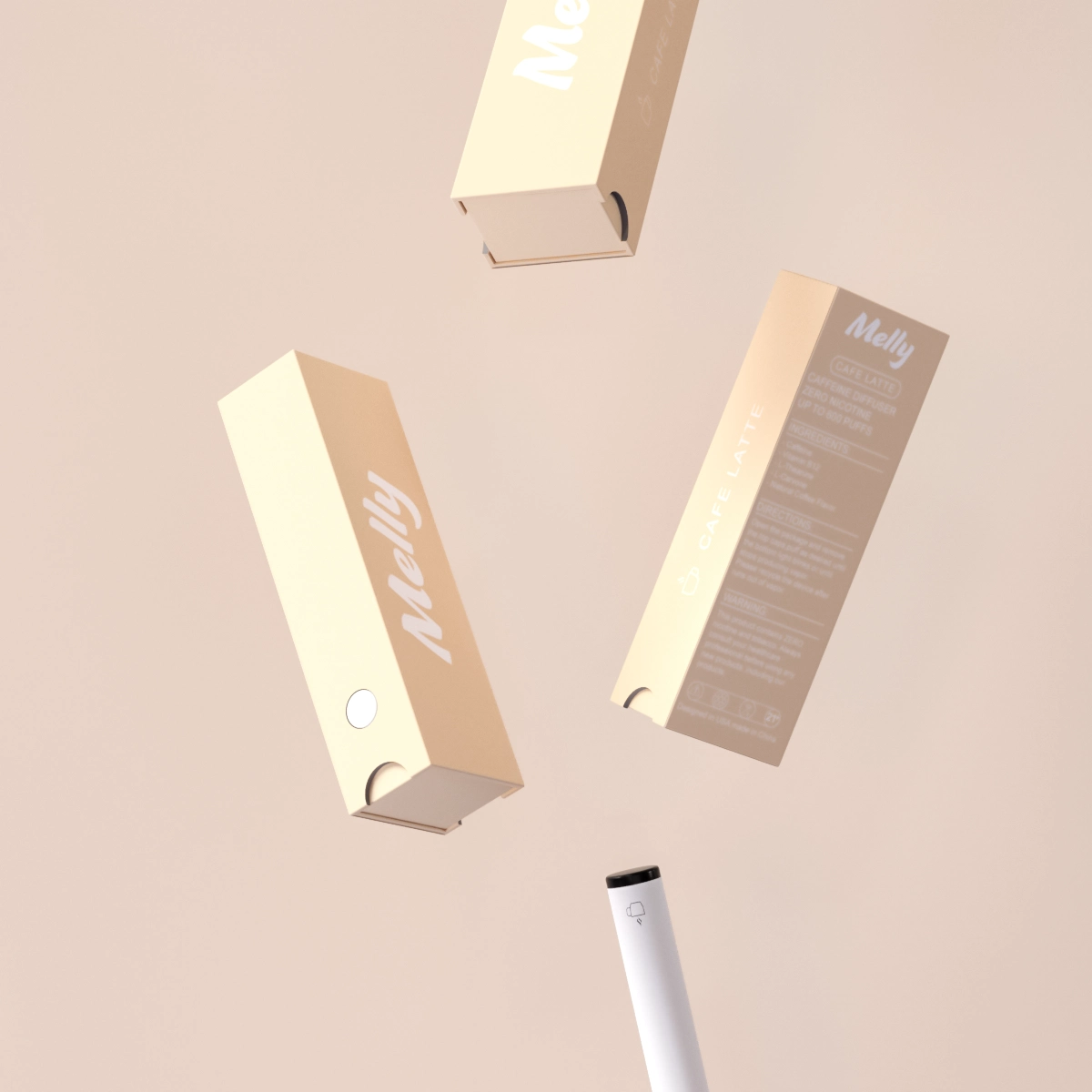 Cafe Latte - Caffeine Diffuser - 600 Puffs - Caffeine vape shop online