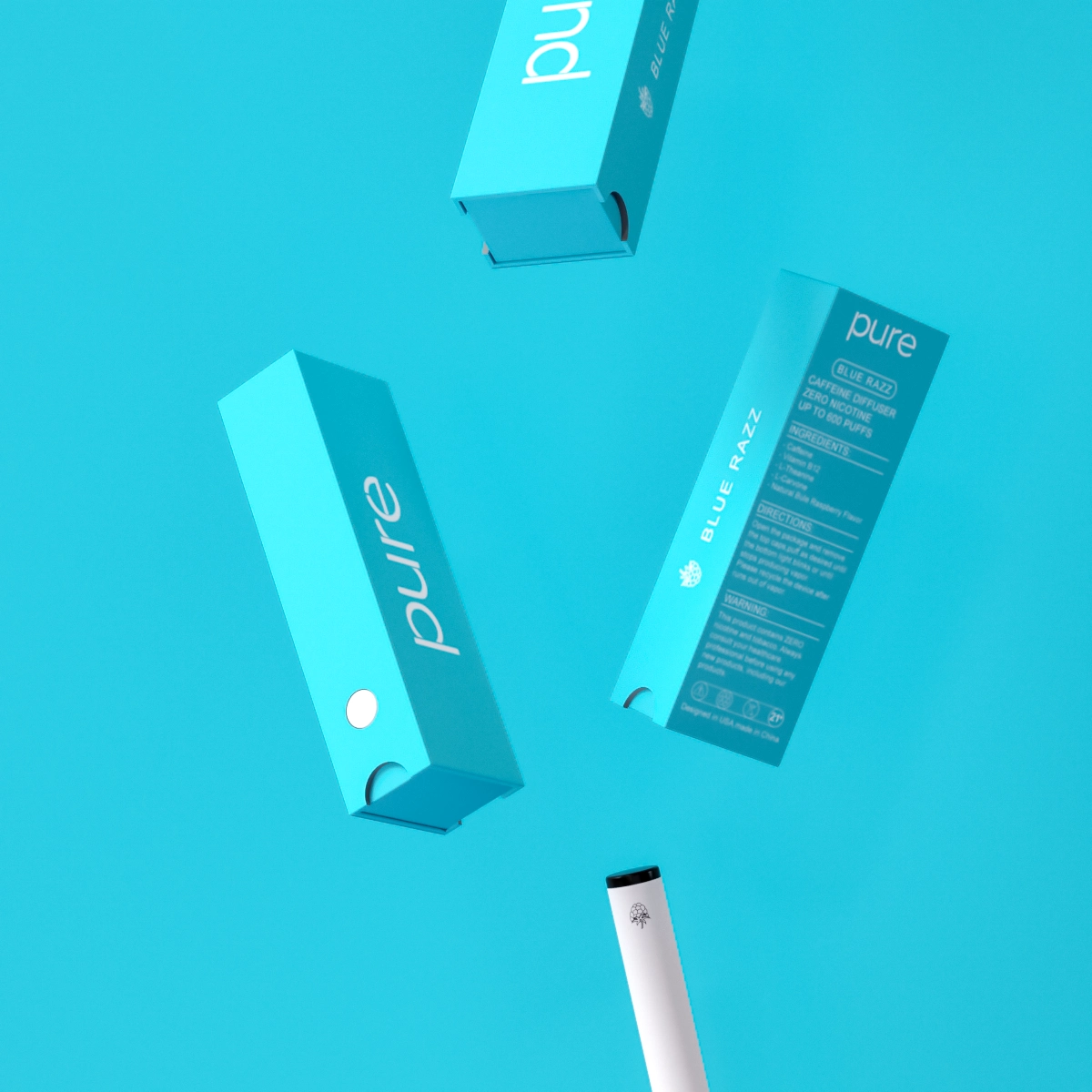 Blue Razz - Caffeine 600 - Caffeine vape shop online