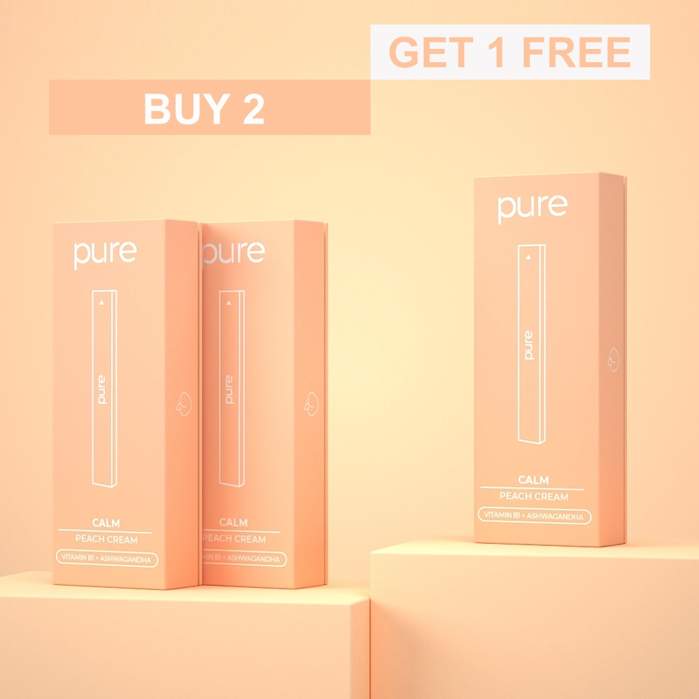 Calm Diffuser - Peach Cream - 400 Puffs - Caffeine vape shop online