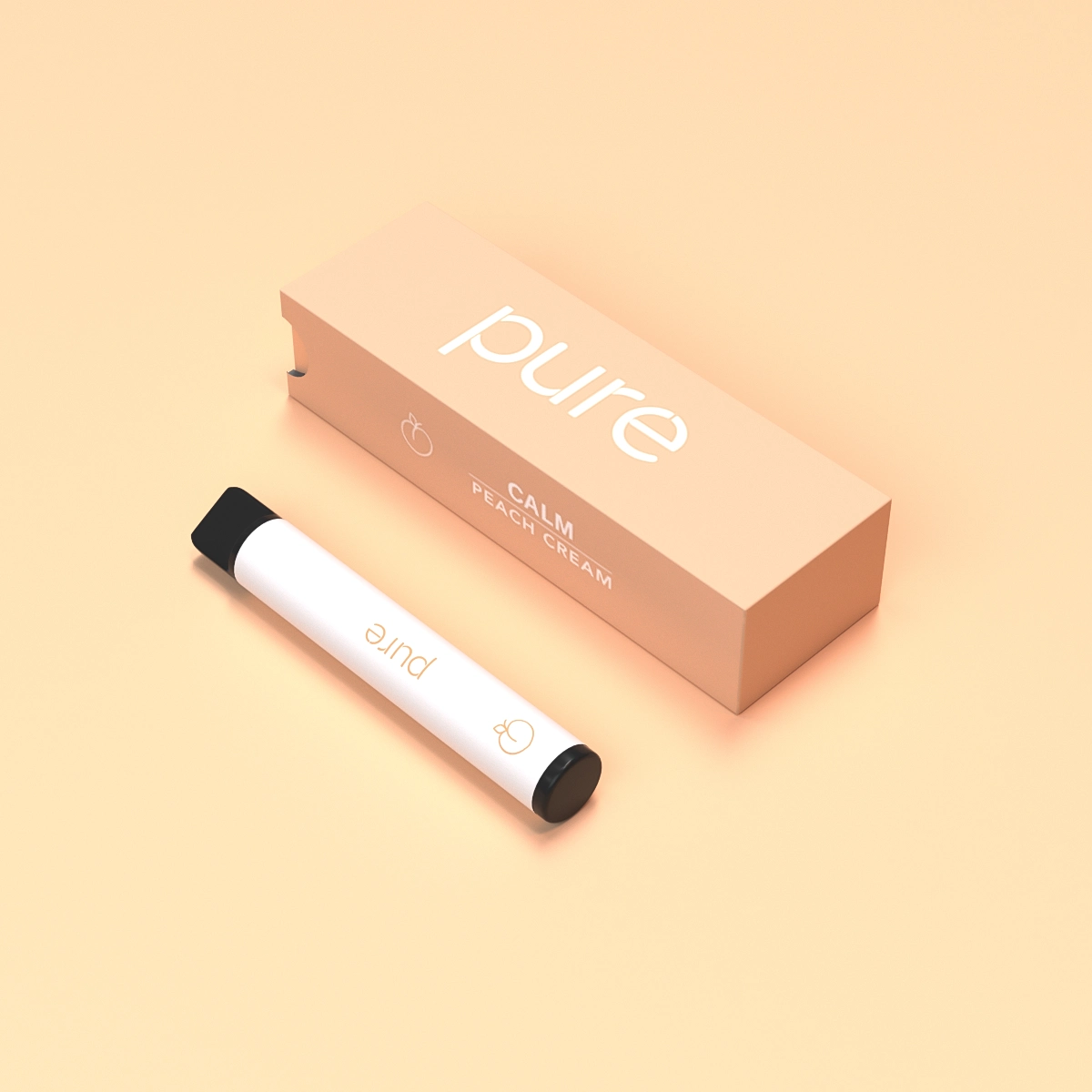 Peach Cream - Calm Diffuser - 600 puffs - Caffeine vape shop online