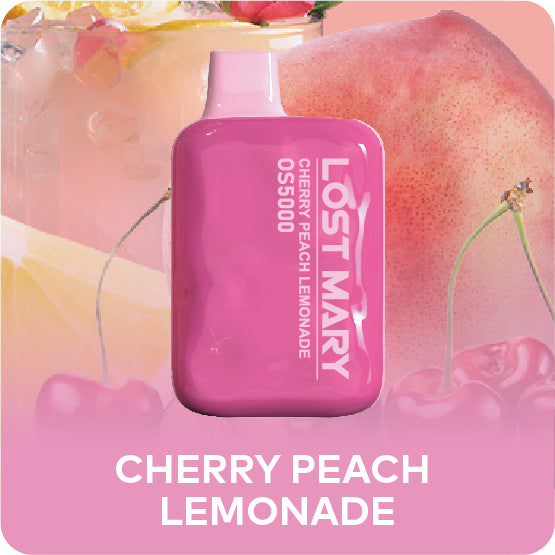 Lost Mary OS5000 - Cherry Peach Lemonade - Elf Bar Vape Shop