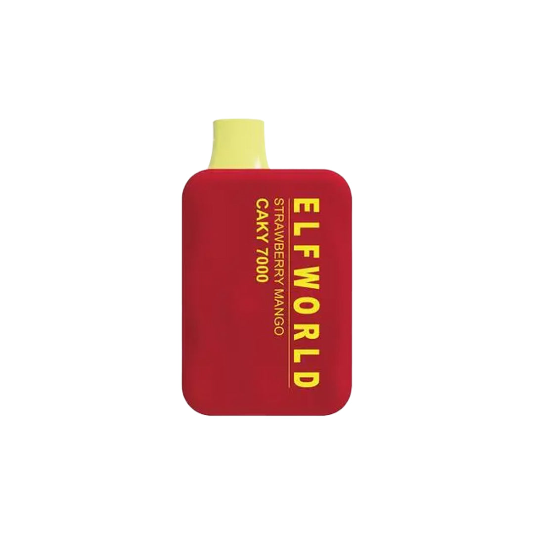 ELFWORLD Caky 7000 - Strawberry Mango - Elf Bar Vape Shop