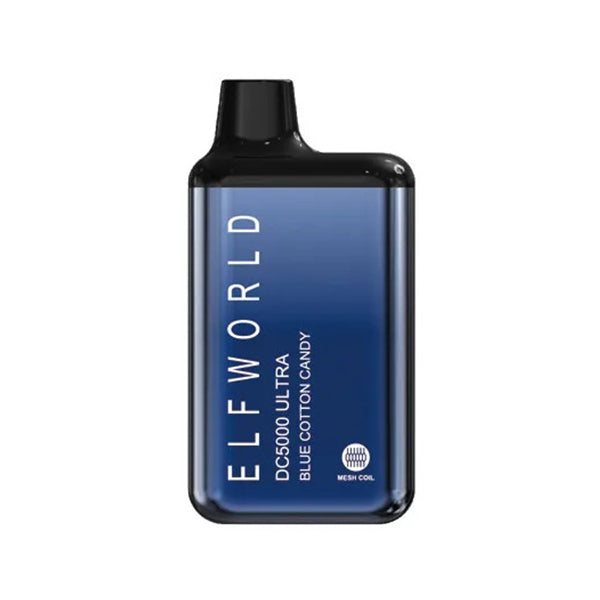 ELFWORLD DC5000 ULTRA - BLUE COTTON CANDY - Elf Bar Vape Shop