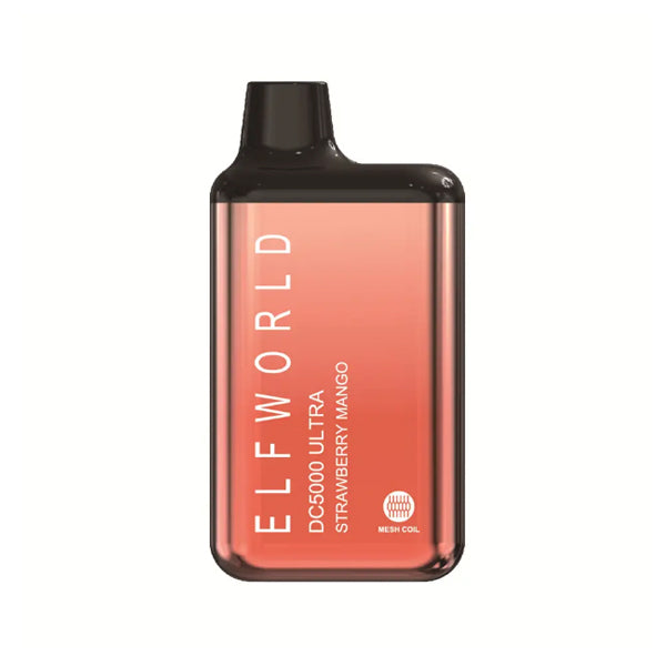 ELFWORLD DC5000 ULTRA - STRAWBERRY MANGO - Elf Bar Vape Shop