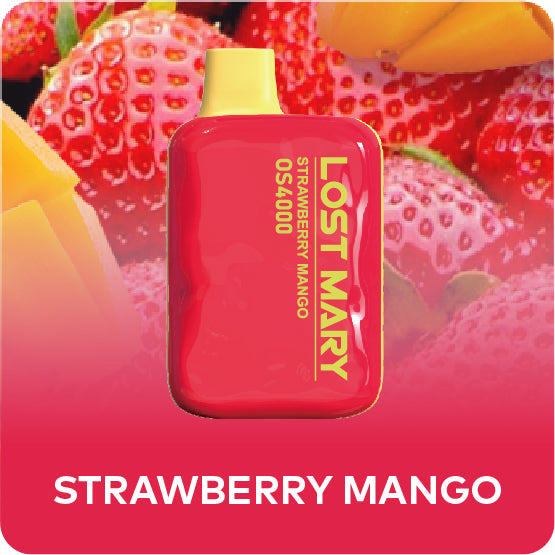 Lost Mary OS5000 - Strawberry Mango - Elf Bar Vape Shop