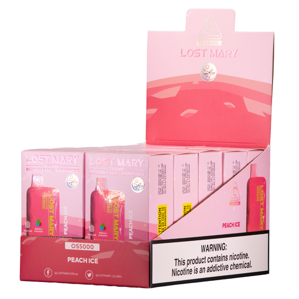 Lost Mary OS5000 - Juicy Peach - Elf Bar Vape Shop