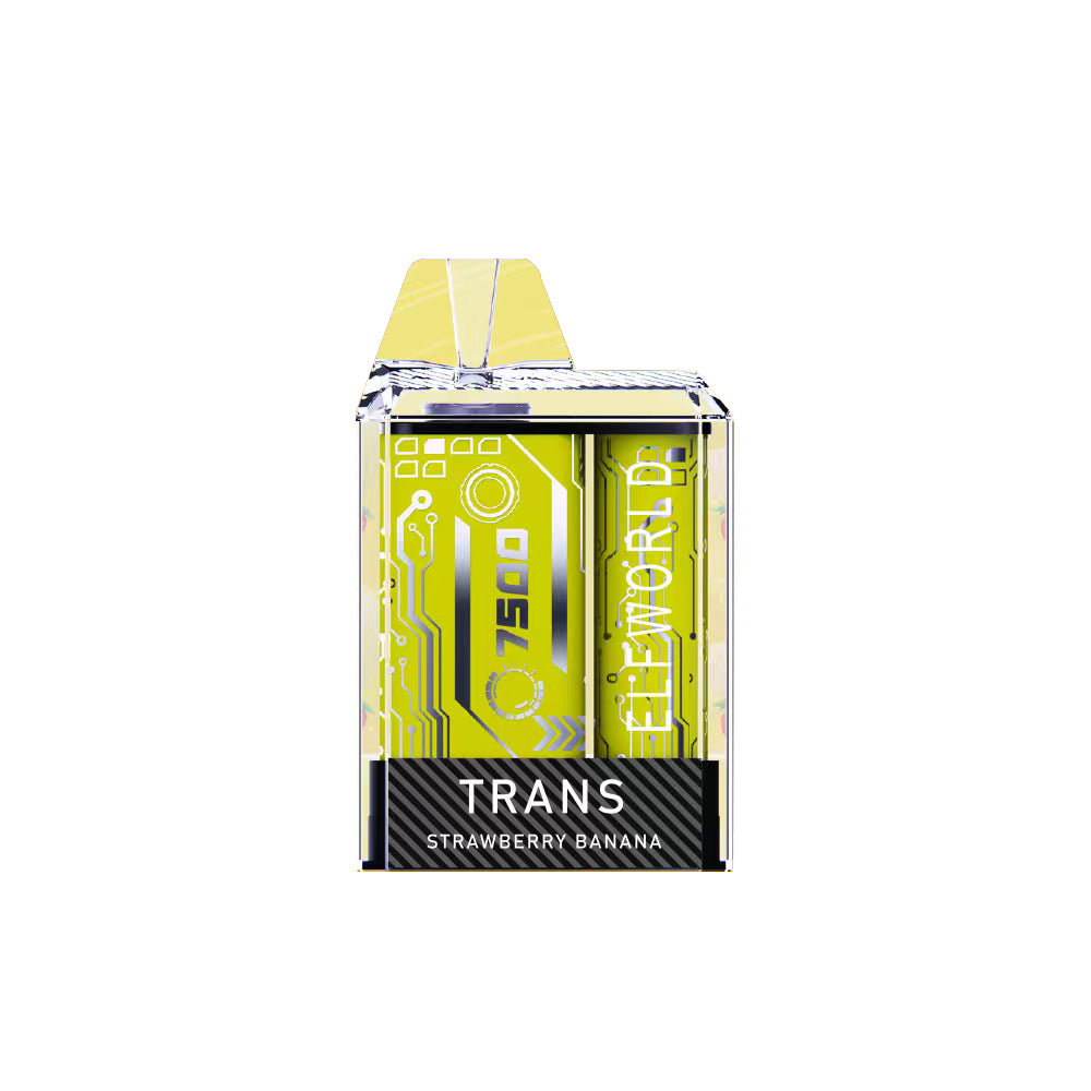 ELFWORLD TRANS 7500 - STRAWBERRY BANANA - Elf Bar Vape Shop