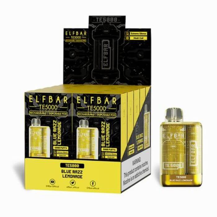 ELFBAR TE5000 - Blue Razz Lemonade - Elf Bar Vape Shop