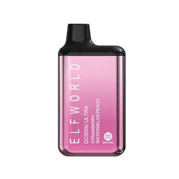 ELFWORLD DC5000 ULTRA - STRAWBERRY WATERMELON PEACH - Elf Bar Vape Shop