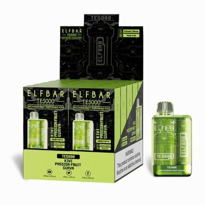 ELFBAR TE5000 - Kiwi Passion Fruit Guava - Elf Bar Vape Shop