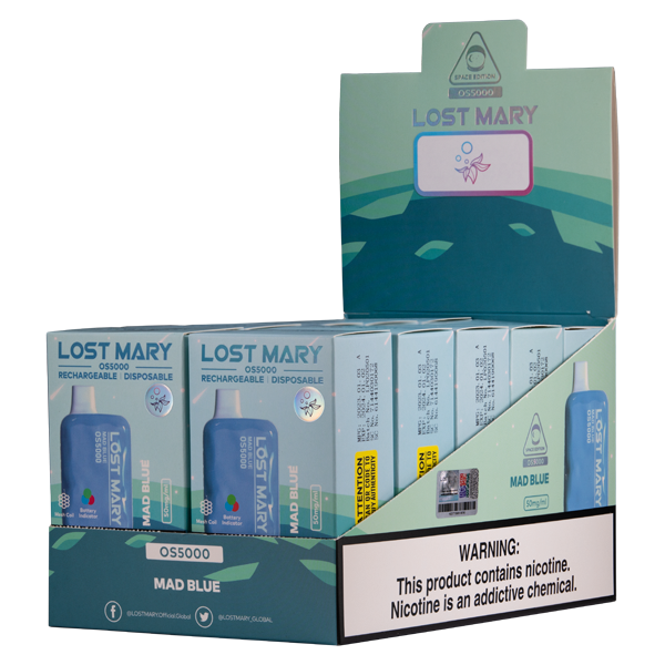 Lost Mary OS5000 - Mad Blue - Elf Bar Vape Shop