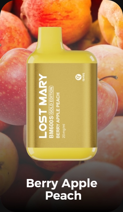 Lost Mary BM600S Gold Berry Apple Peach - Elf Bar Vape Shop