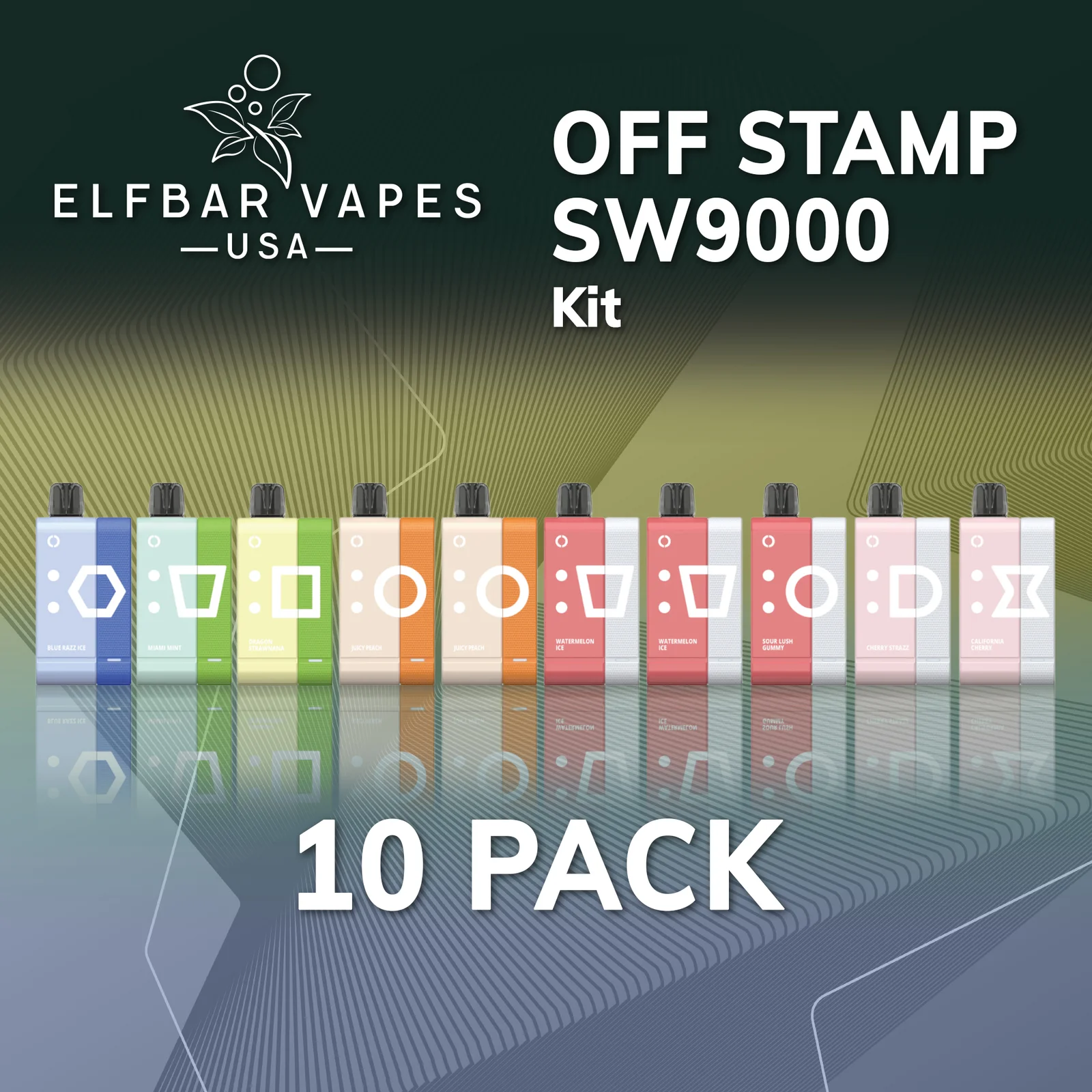 Off Stamp SW9000 Disposable Vape Kit   10 Pack - Elf Bar Vape Shop