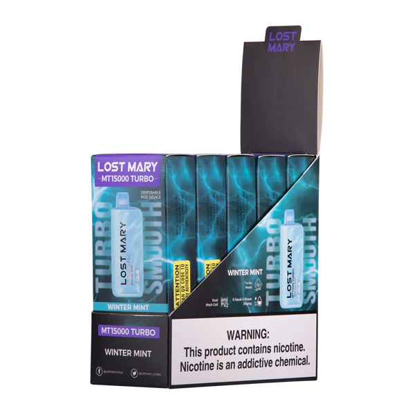 Winter Mint Lost Mary MT15000 Turbo - Elf Bar Vape Shop
