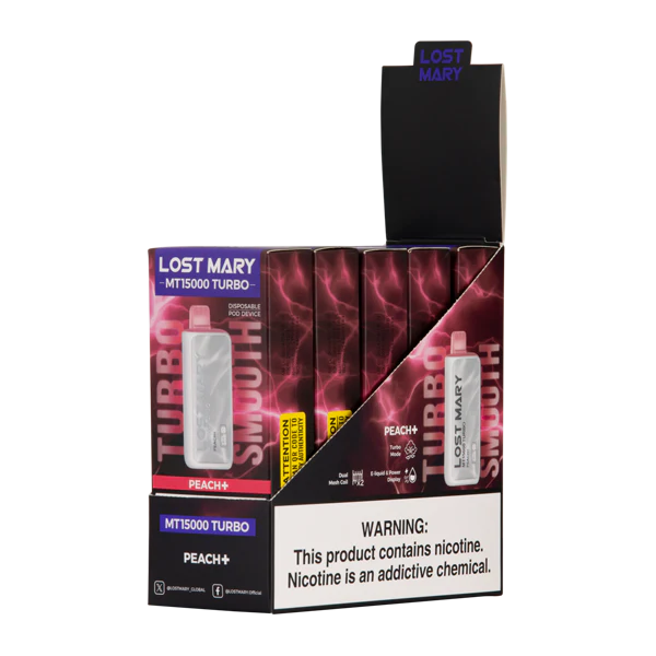 Peach+ Lost Mary MT15000 Turbo - Elf Bar Vape Shop