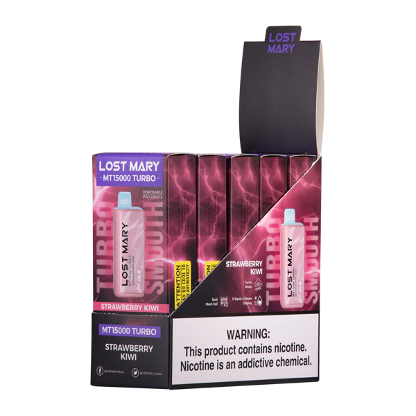 Strawberry Kiwi Lost Mary MT15000 Turbo - Elf Bar Vape Shop