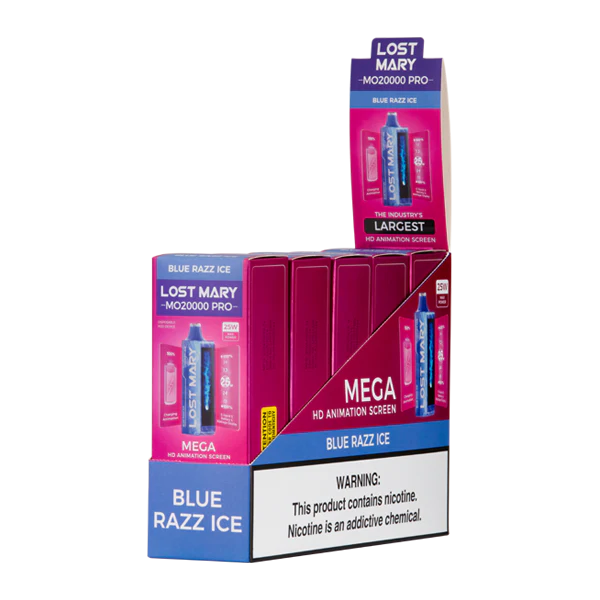 Blue Razz Ice Lost Mary MO20000 PRO - Elf Bar Vape Shop