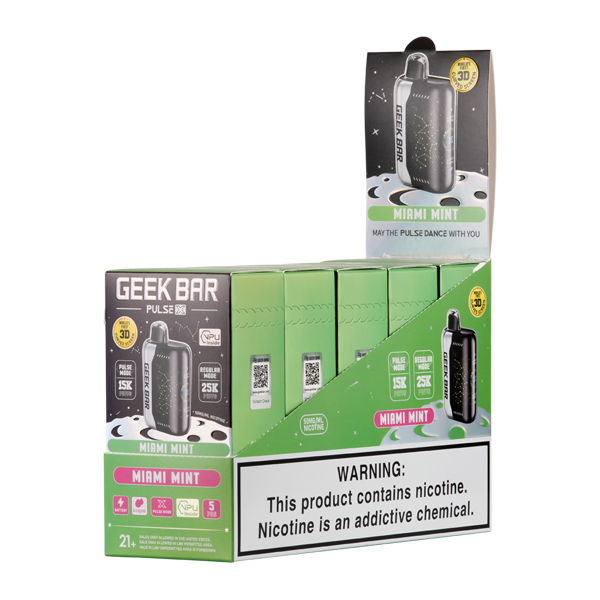 Miami Mint Geek Bar Pulse X 25K - Elf Bar Vape Shop
