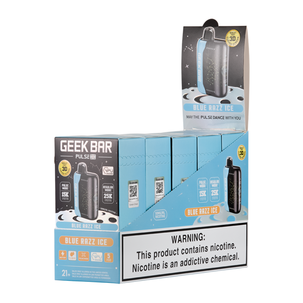 Blue Razz Ice Geek Bar Pulse X 25K - Elf Bar Vape Shop