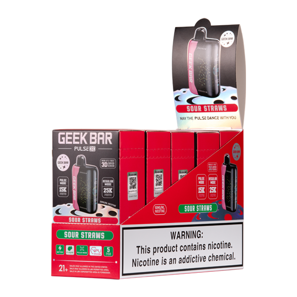 Sour Straws Geek Bar Pulse X 25K - Elf Bar Vape Shop