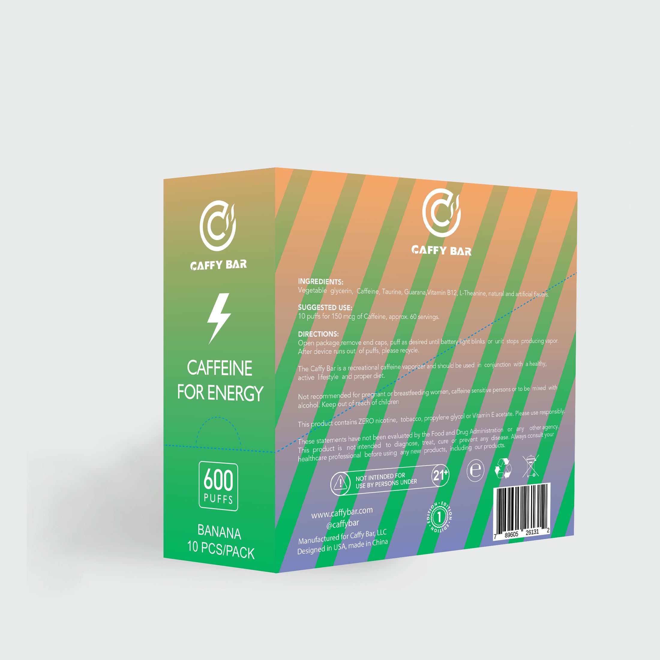 Caffy Bar Caffeine - Banana - CaffyBar