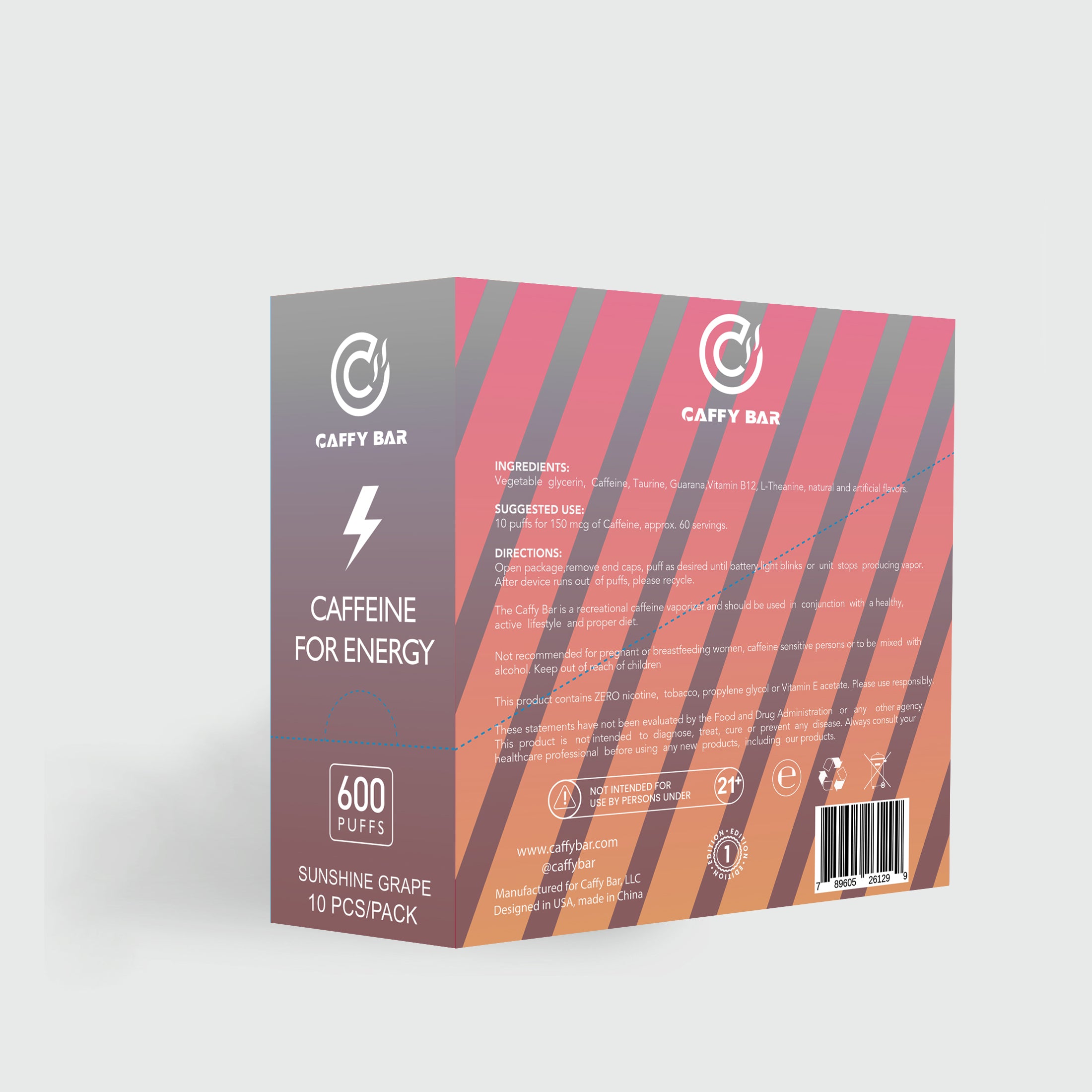 Caffy Bar Caffeine - Sunshine Grape - CaffyBar