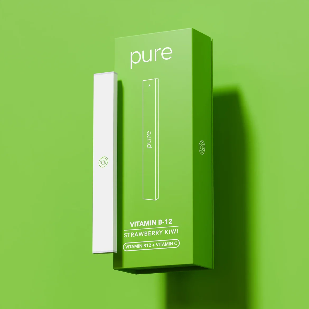 Vitamin B-12 - Strawberry Kiwi - 400 Puffs