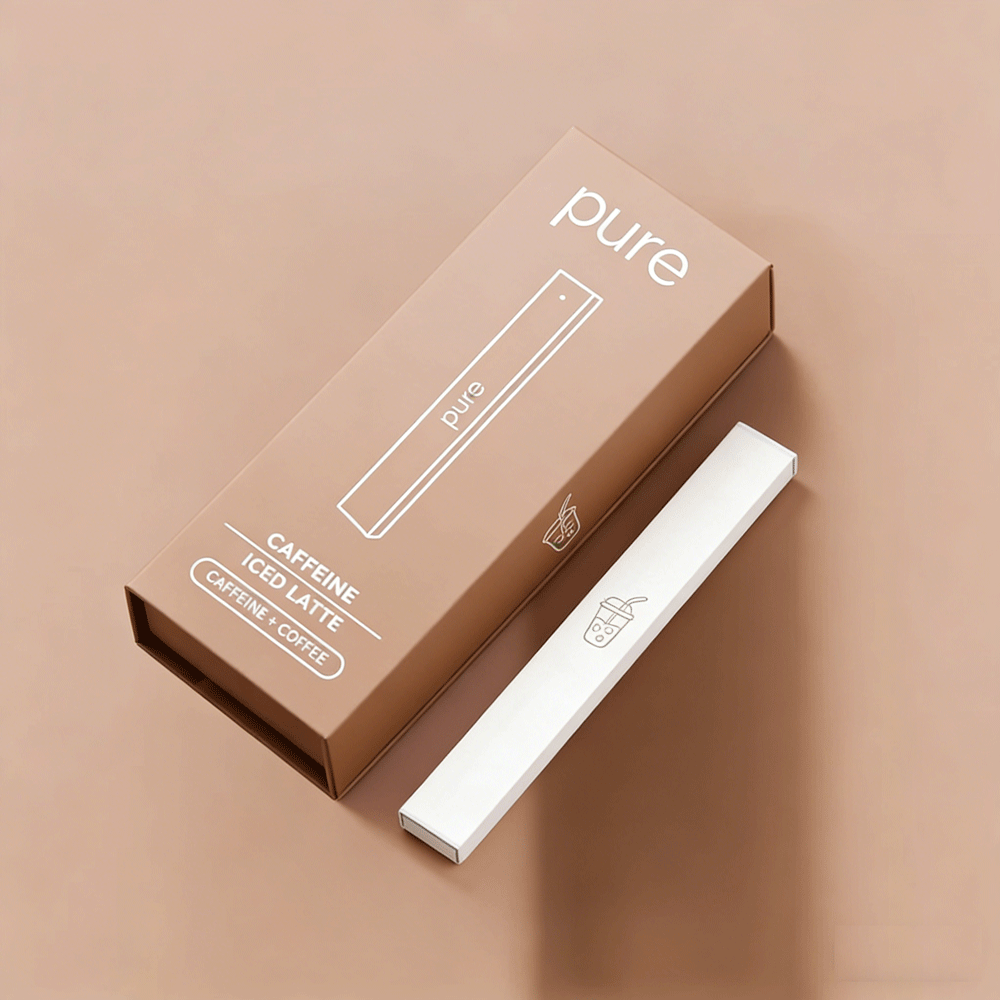 pure caffeine iced latte