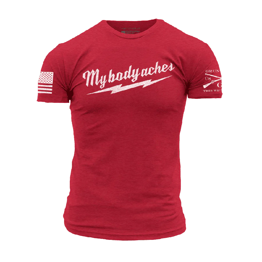 My Body Aches T-Shirt - Red