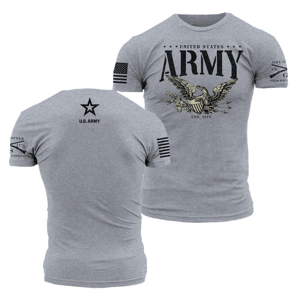 Army - Eagle T-Shirt - Dark Heather Gray