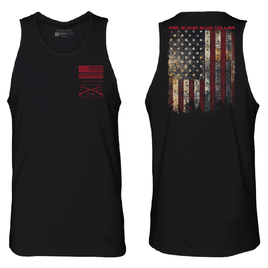 Red Blood Blue Collar® Tank - Black