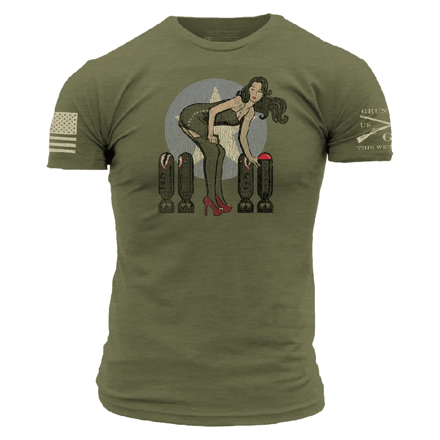 Bombs Away T-Shirt - Military Green