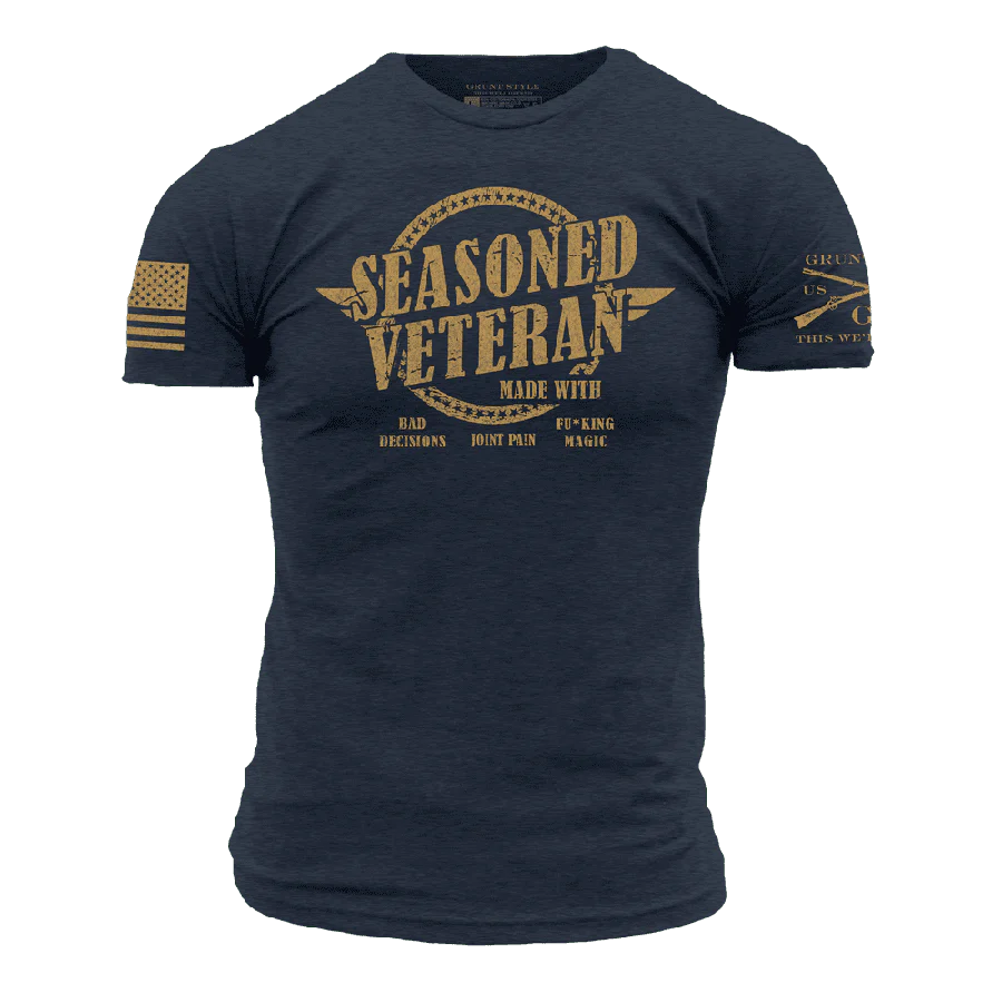 Seasoned Veteran T-Shirt - Midnight Navy