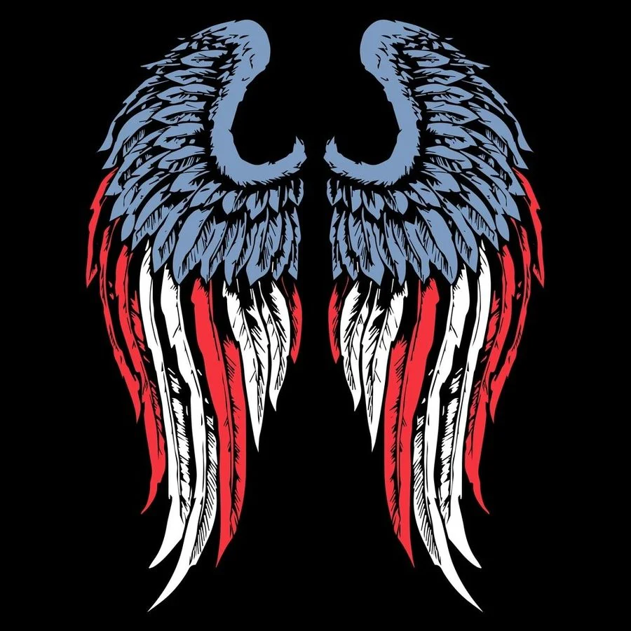 Women's Freedom Angel Boyfriend Fit T-Shirt - Black