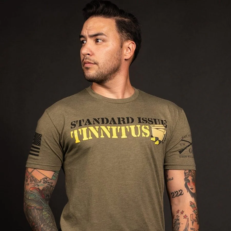 Tinnitus T-Shirt - Military Green