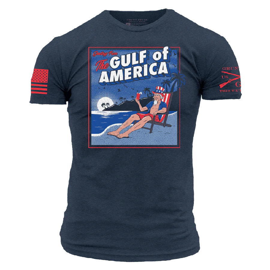 Greetings From The Gulf Of America T-Shirt - Midnight Navy
