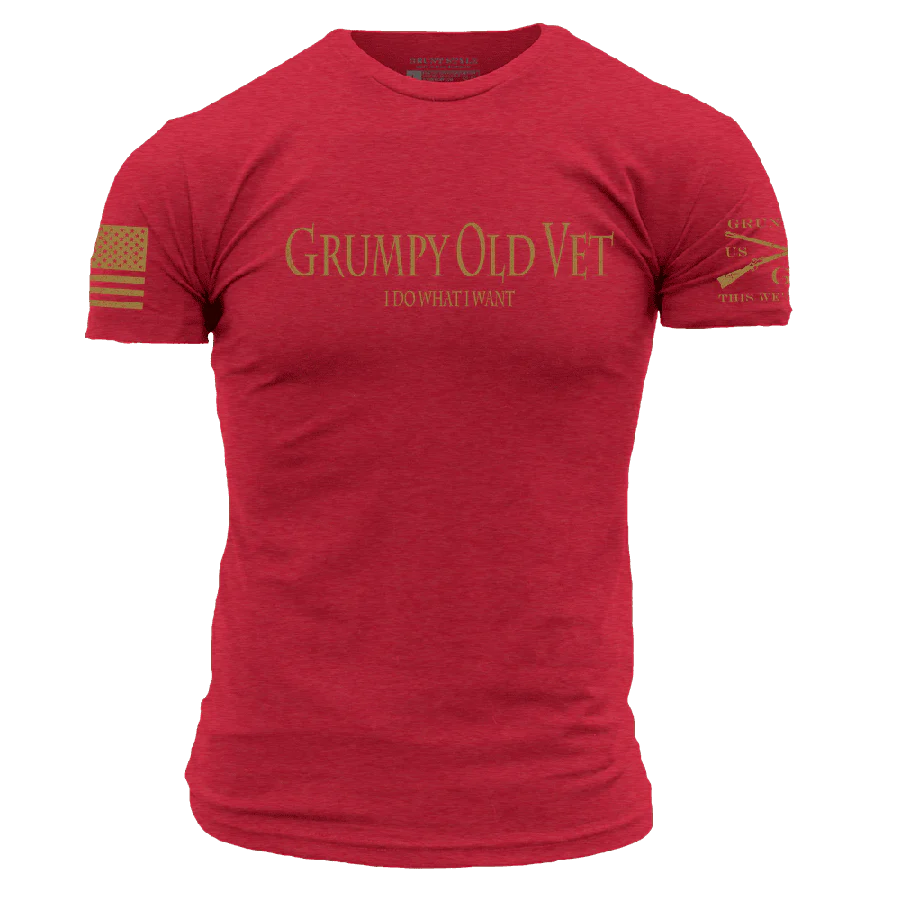 Grumpy Old Vet T-Shirt - Red