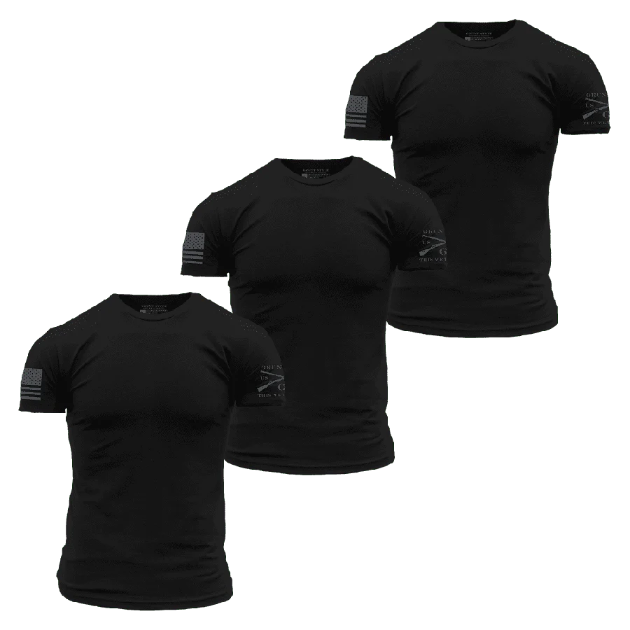 Basic T-Shirts - Black - 3 Pack