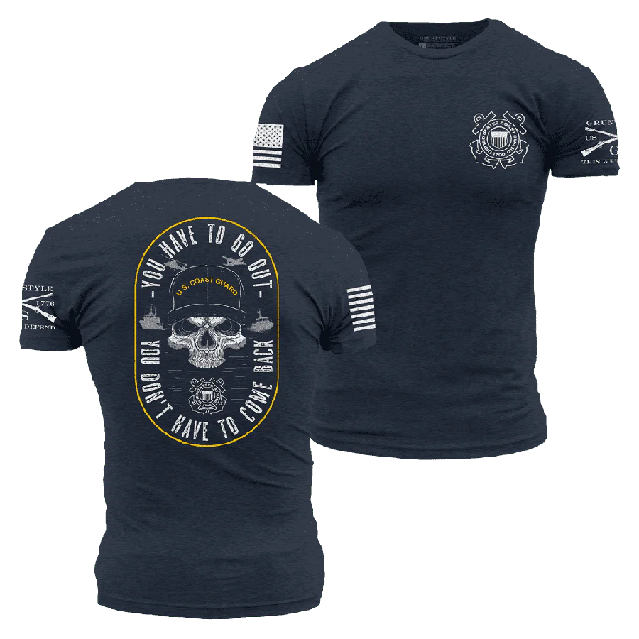 USCG - Guardians Of The Waves T-Shirt - Midnight Navy