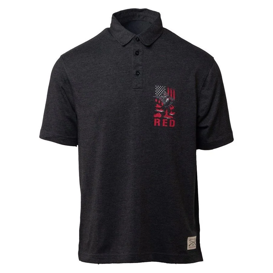 RED Friday Cruiser Polo - Heather Black