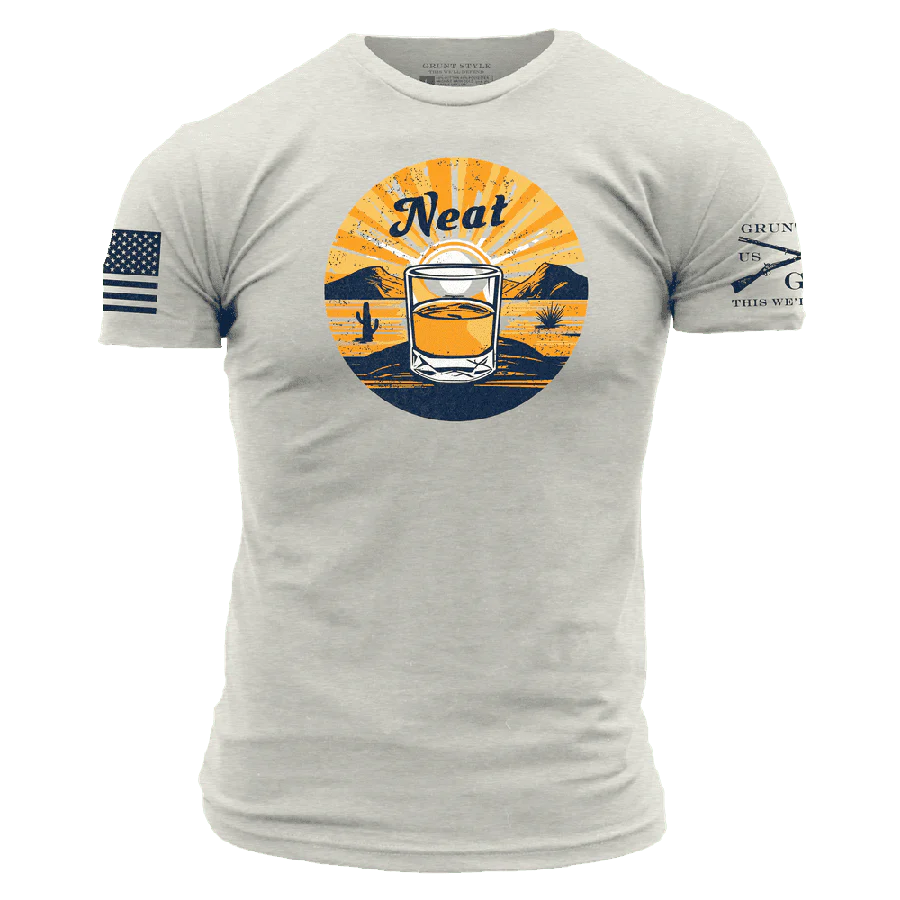 Neat Whiskey T-Shirt - Sand