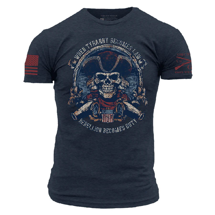 Rebellion Becomes Duty T-Shirt - Midnight Navy