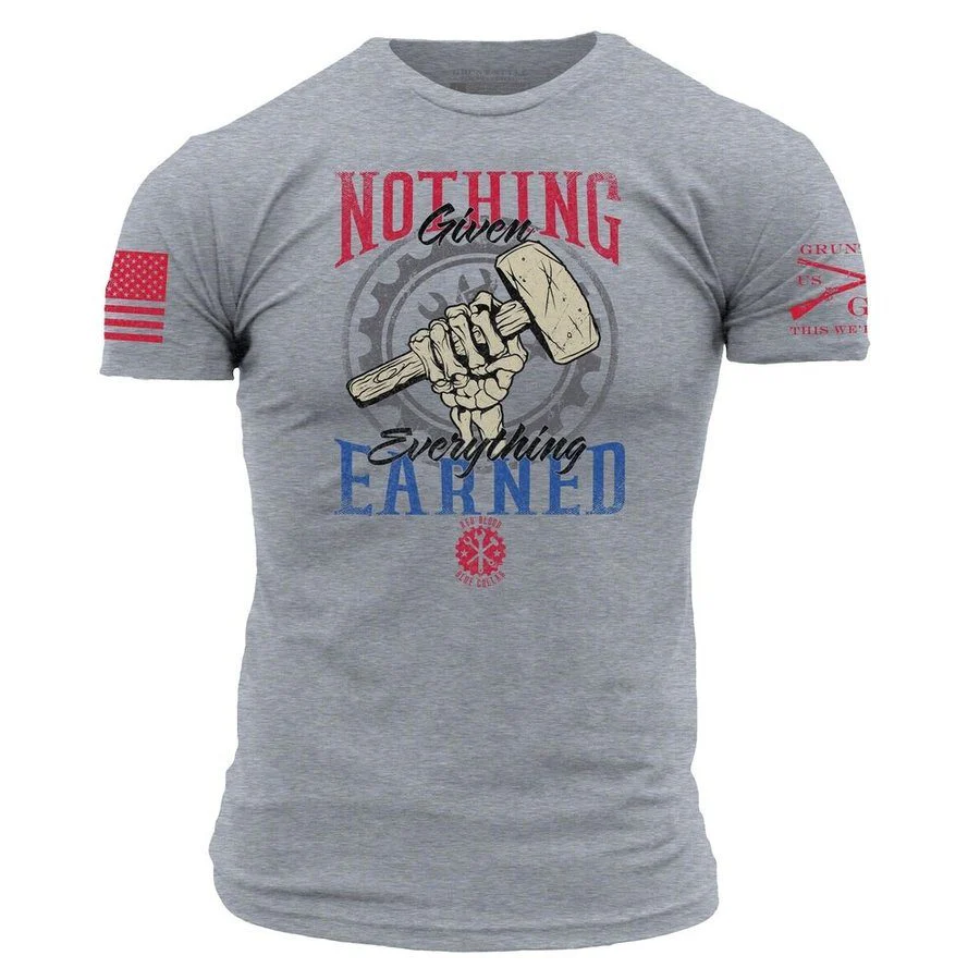 Nothing Given T-Shirt - Dark Heather Gray