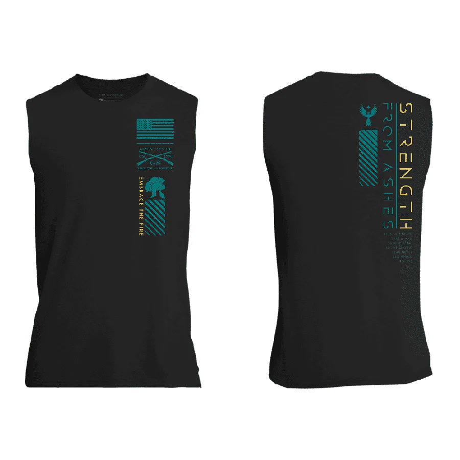 Strength From Ashes Muscle Tank - Black