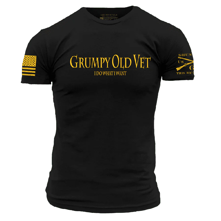 Grumpy Old Vet T-Shirt - Black