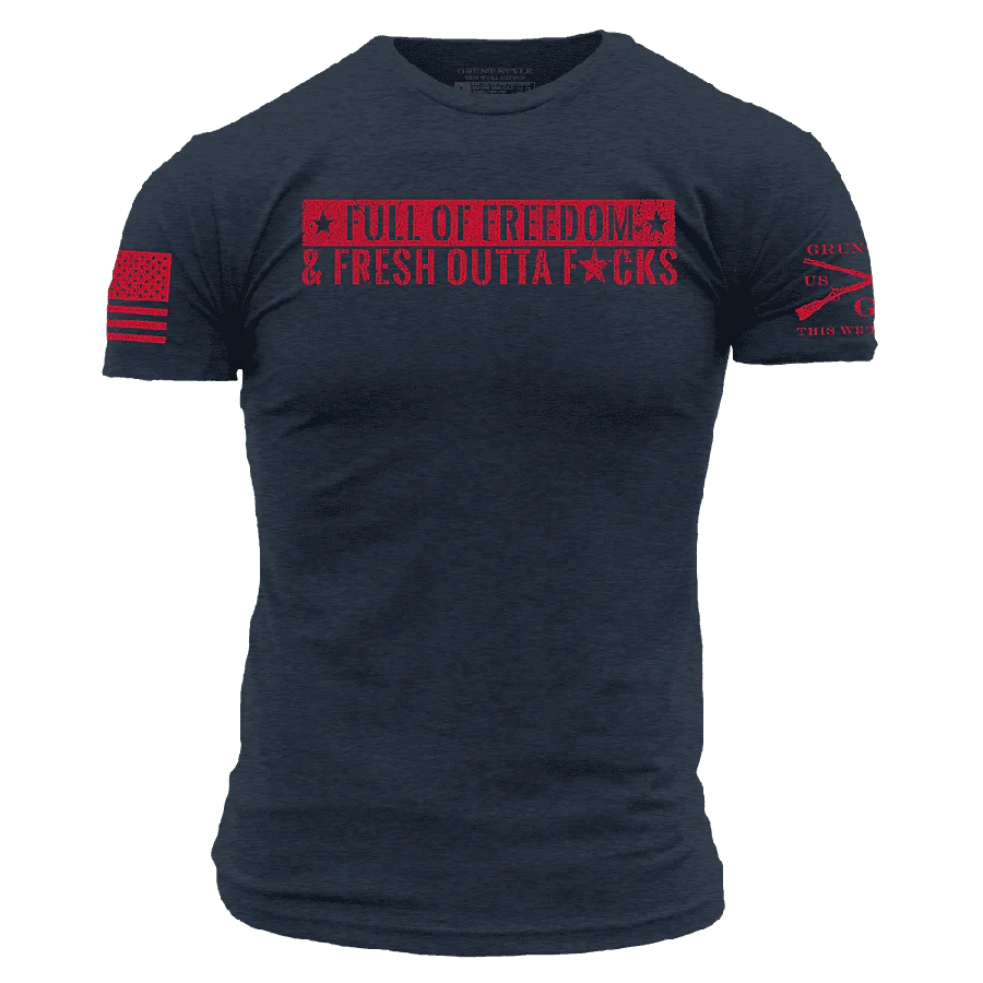 Fresh Outta F*cks T-Shirt - Midnight Navy