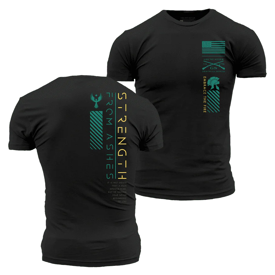 Strength From Ashes T-Shirt - Black