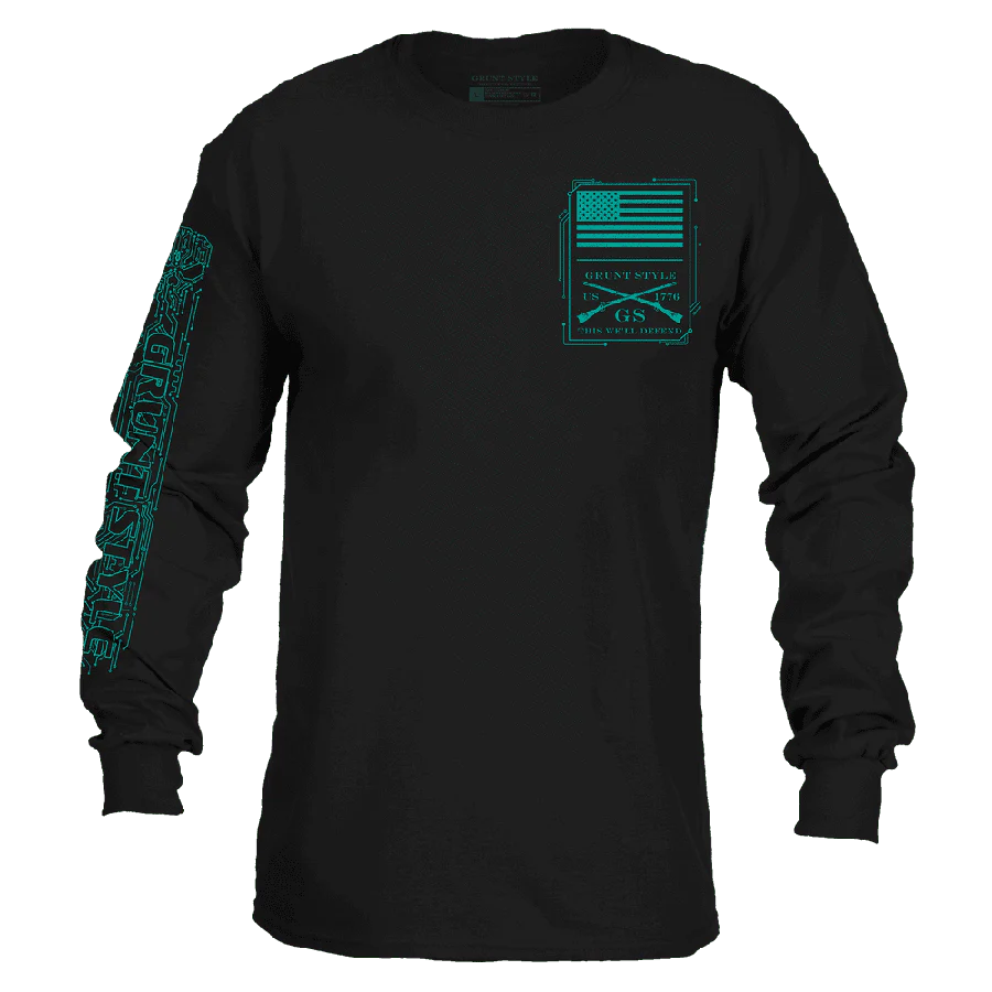 Circuit Skull Long Sleeve - Black
