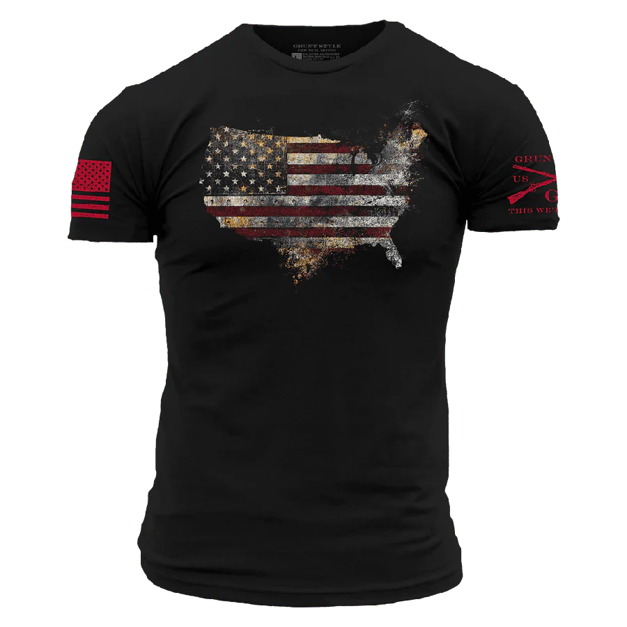 Red Blood Nation T-Shirt - Black