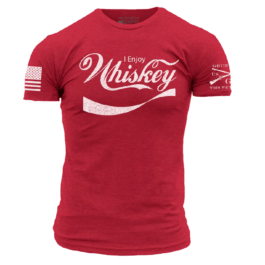 Enjoy Whiskey T-Shirt - Red